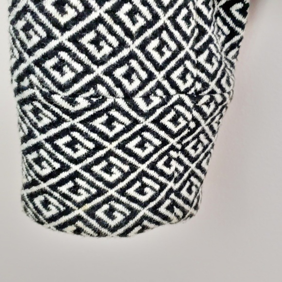 Mandarin Collar Geometric Career Jacket Blazer - Picture 4 of 7